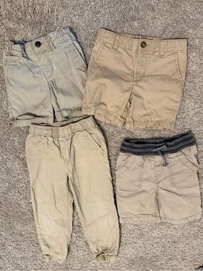Multiples Neutral & Khaki Kids Shorts and Pant Size 3T and 4T